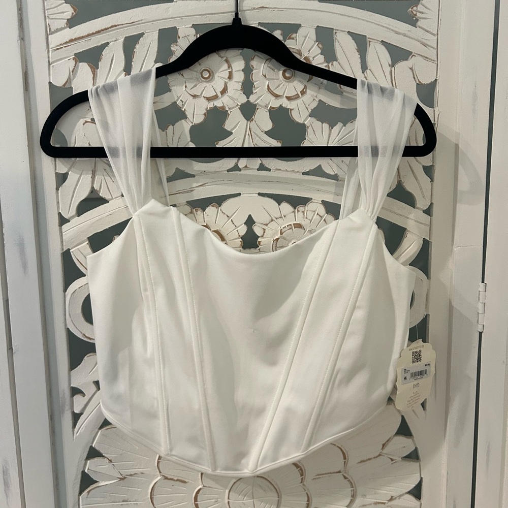 White Alter’d State Corset Top WITH TAG